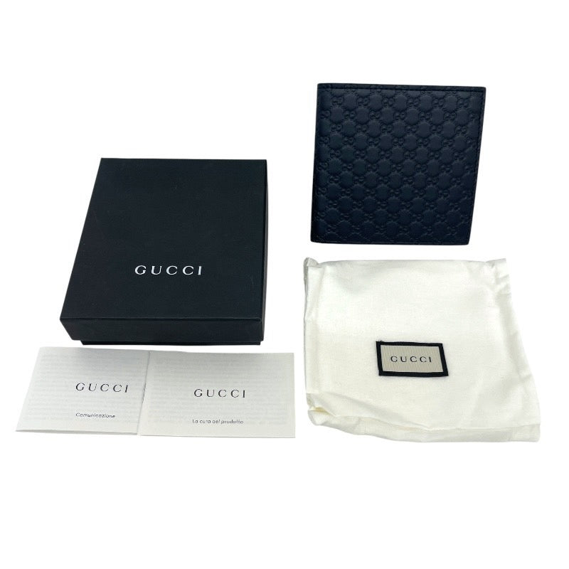 Amazon | 【132】GUCCI マイクログッチシマレザー ブラック 黒