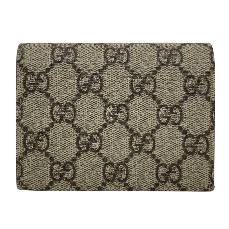 【GUCCI】グッチ GGスプリーム 508757 二つ折り財布 レディース コンパクトウォレット
