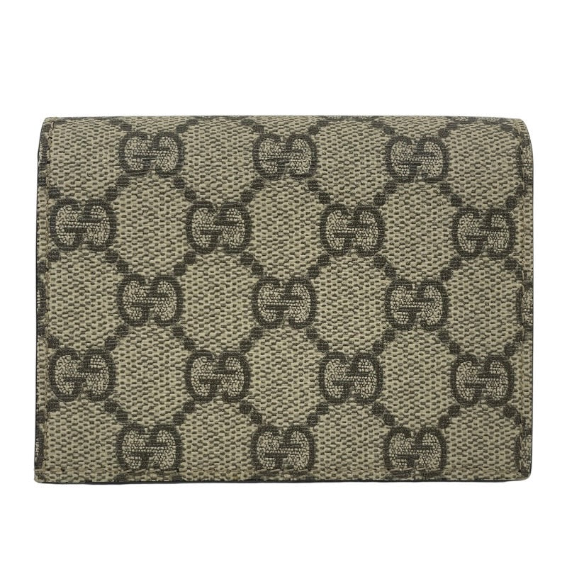 【GUCCI】グッチ GGスプリーム 508757 二つ折り財布 レディース コンパクトウォレット