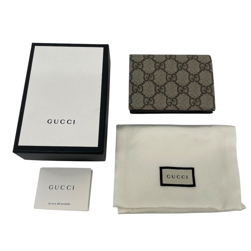 【GUCCI】グッチ GGスプリーム 508757 二つ折り財布 レディース コンパクトウォレット