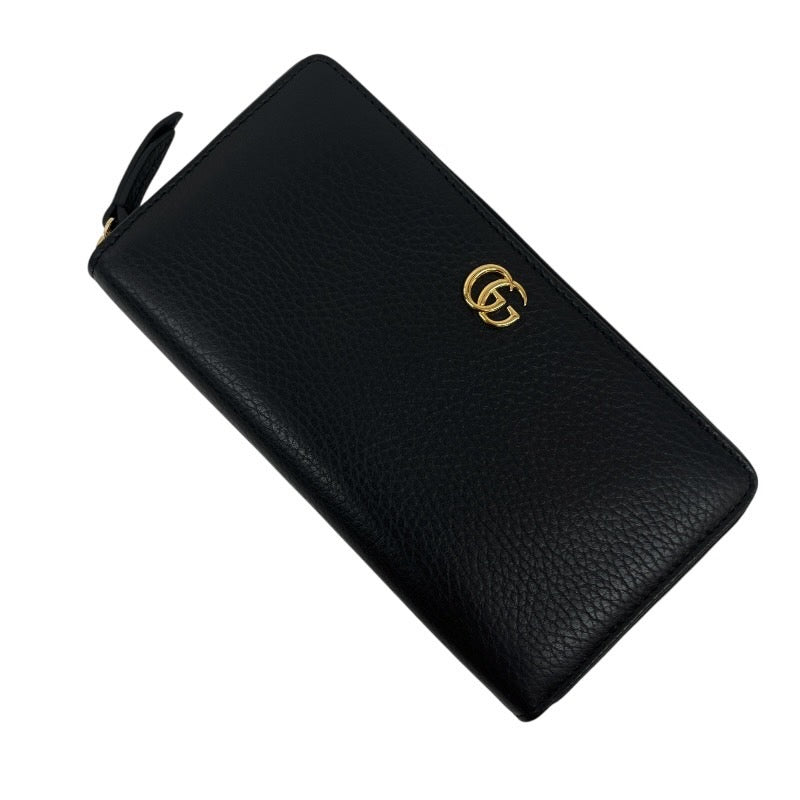 グッチ 長財布 ハート ロゴプレート シマレザー GG総柄 型押し