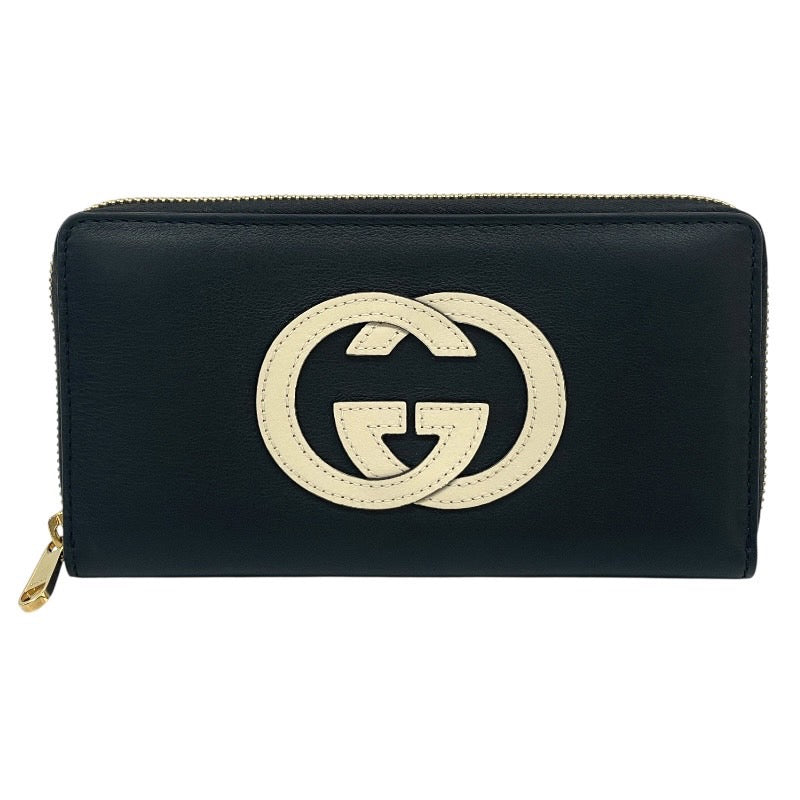 【GUCCI】グッチ ジップアラウンド ウォレット 658839 長財布 レザー メンズ 黒 ブラック ラウンドファスナー レディース