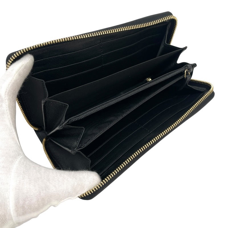 【GUCCI】グッチ ジップアラウンド ウォレット 658839 長財布 レザー メンズ 黒 ブラック ラウンドファスナー レディース