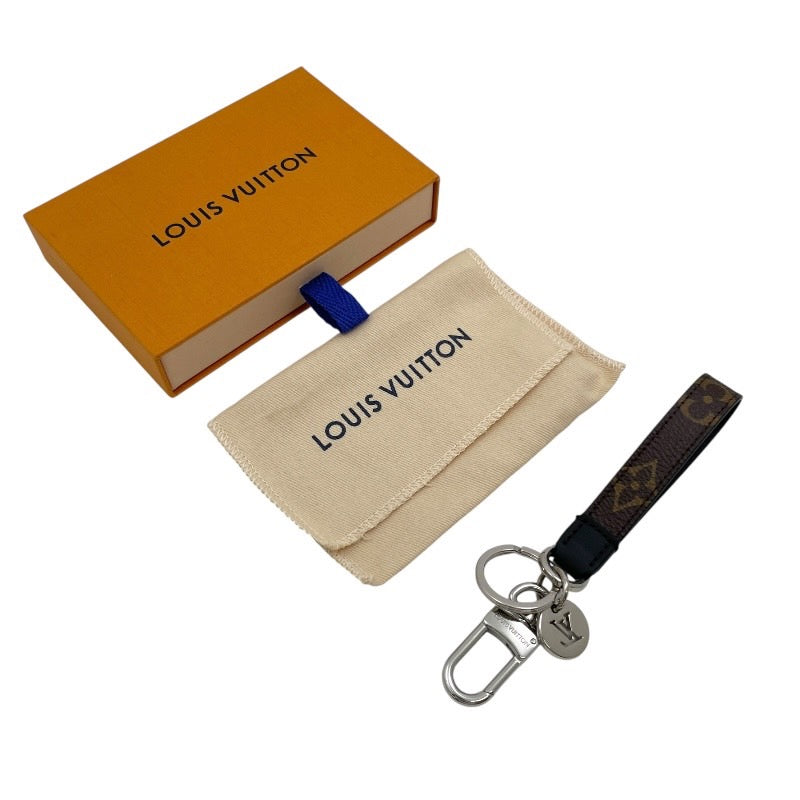 【LOUIS VUITTON】ルイ・ヴィトン ポルトクレ スリム ドラゴンヌ M00853 キーリング メンズ モノグラム ブラック キーホルダー チャーム レディース